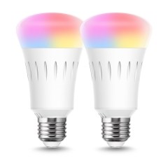 Smart LED Light Bulb RGB Color Changing Dimmable, 9W A19 WiFi Smart LED Bulb 60W Equivalent, Daylight Warm White 2700-6000K, E26 Base, Grow lamps