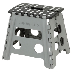 LOHAS-LED Folding Step Stool - 11.8 inch Height,Portable,for Garden, Camping, Fishing.