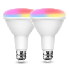 BR30 Smart LED Light Bulbs,RGB Color Changing,Daylight Warm White 2700K-6000K Smart Wifi Lights,E26 Base Flood Light,65W Equivalent,900LM,Grow bulbs