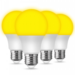 A19 LED Bug Light Bulb Yellow Color Bulb