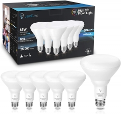 BR30 LED Flood Light Bulbs，5000K Daylight White，E26 Base, 6 Pack