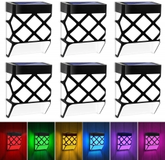 Solar Deck Lights Outdoor Waterproof,Daylight & Color Changing,6 Packs