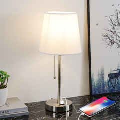 Modern Bedside Desk Lamp with USB,for Bedroom, Living Room