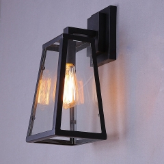 1-Light Black Sconces Wall Lighting with Open Metal Cage,1/2PCS