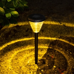 2-Pack Solar Garden Lights IP 55 Waterproof Decorative,Warm light and Color light
