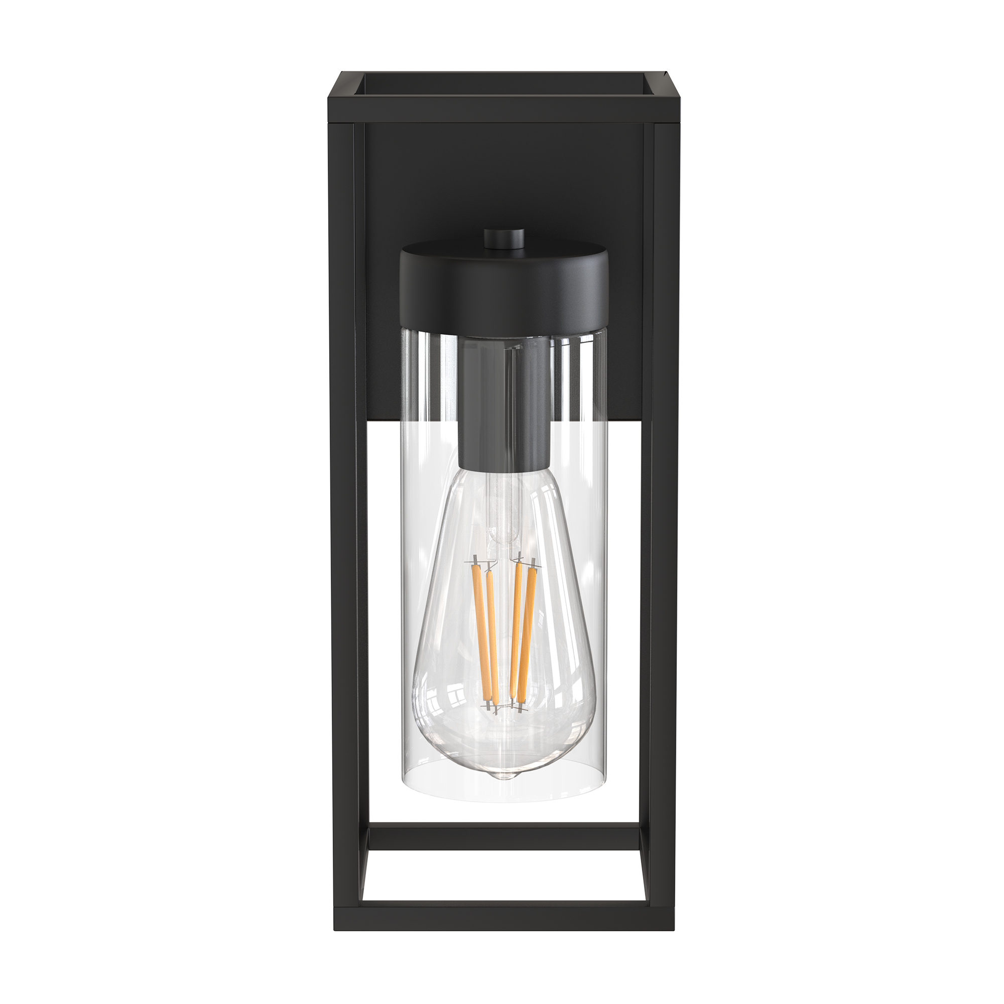 12.6” H Black Industrial Wall Sconces With Glass Shade,Vintage Wall