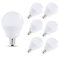 LOHAS E12 G14 LED Candelabra Bulbs, 6W=40W, 450 LM, 4000K Natural Daylight White, Small Edison Screw,Pack of 6