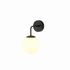 1-Light Black European Modern Simple Industrial Creative Fashion Style, Indoor for Bedroom, Living Room, LED Wall Light Fixture