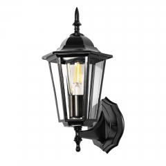 Outdoor Wall Light Fixture,Wall Mount Exterior Porch Light,Exterior Wall Lantern Waterproof Sconce Porch Lights Wall Mount with Hammered Glass Shade f